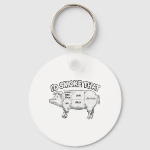Chaveiro Fumaria Aquele Churrasco Engraçado Fumante Vintage