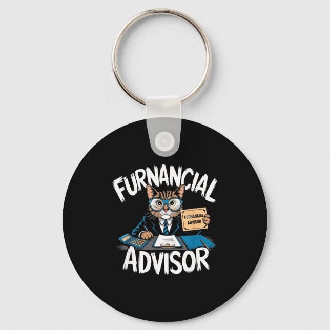 Chaveiro Fun Financial Planner Gift Funny Retirement Adviso (Frente)