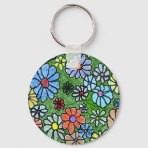 Chaveiro "Fun Floral #2" Floral Keychain