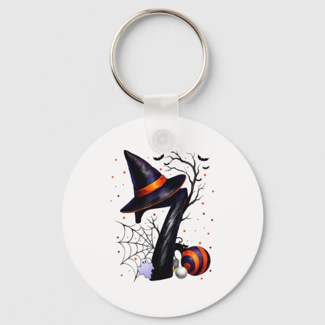 Chaveiro Fun Six Seven 6 7 Meme Design Couples Halloween  (Frente)