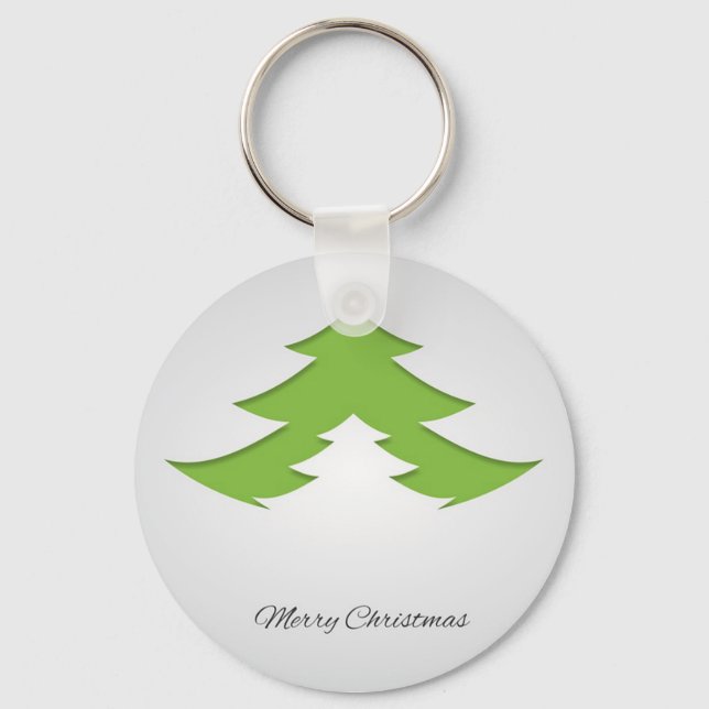 Chaveiro Fundo das cinzas com árvore de Natal (Frente)