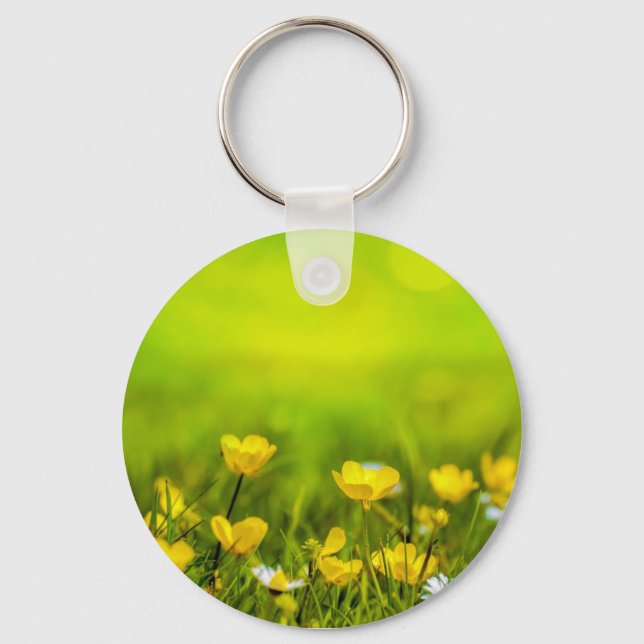 Chaveiro Fundo das Flores de Mola (Frente)