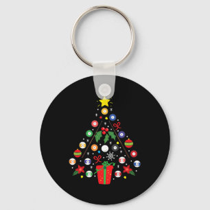 Chaveiro Fundo de árvore do Enfeites de natal do Jogador de
