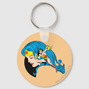 Chaveiro Fundo do Perfil da Mulher Maravilha