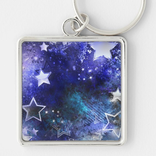 Chaveiro Fundo Espacial com Estrelas (Frente)