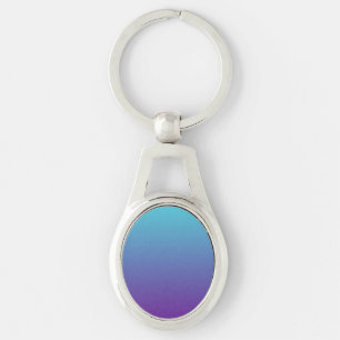 Chaveiro Fundo Gradiente Simples Roxo Turquesa Azul