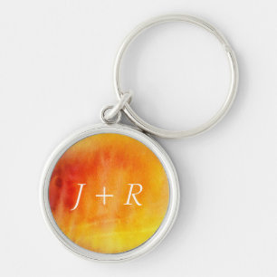 Chaveiro Fundo pintado mão 19 da aguarela abstrata