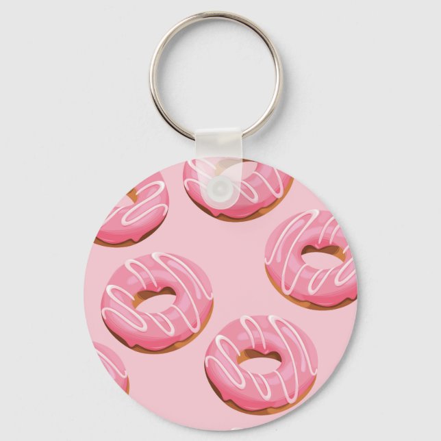 Chaveiro Fundo sem costura de Rosquinhas envidraçadas (Frente)