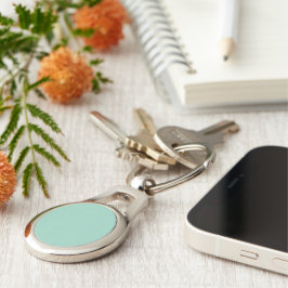 Chaveiro Fundo verde menta sólido