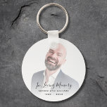 Chaveiro Funeral Personalizada do tributo Memorial Personal<br><div class="desc">Um design personalizado e personalizado com nome e espaço para uma foto.</div>