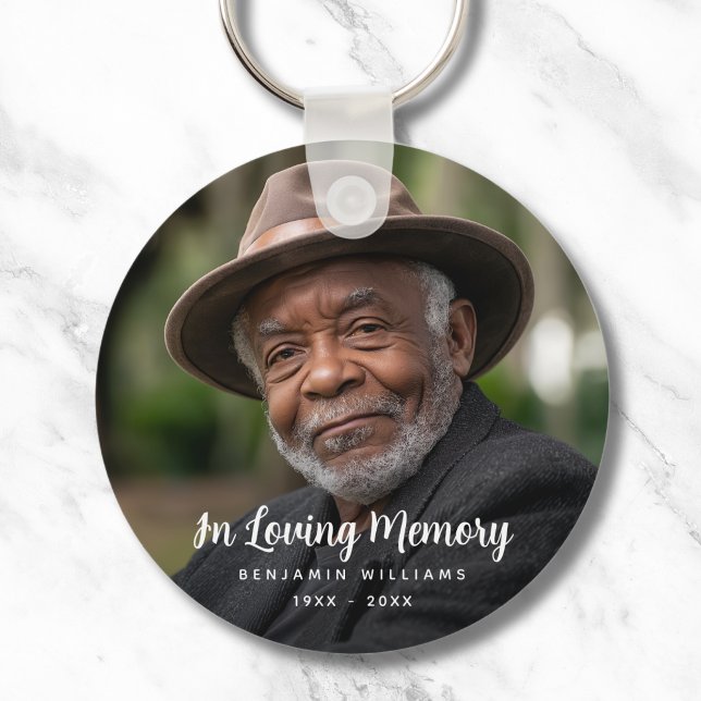 Chaveiro Funeral Personalizada do tributo Memorial Personal (Photo Memorial Keychain)