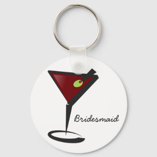 Chaveiro Funky martini Diversão Favores da Bridesmaid