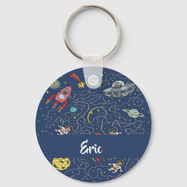 Chaveiro Funky space cats (Frente)