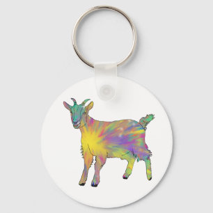 Chaveiro Funky Starburst Goat Colorous Cuide Animal Art