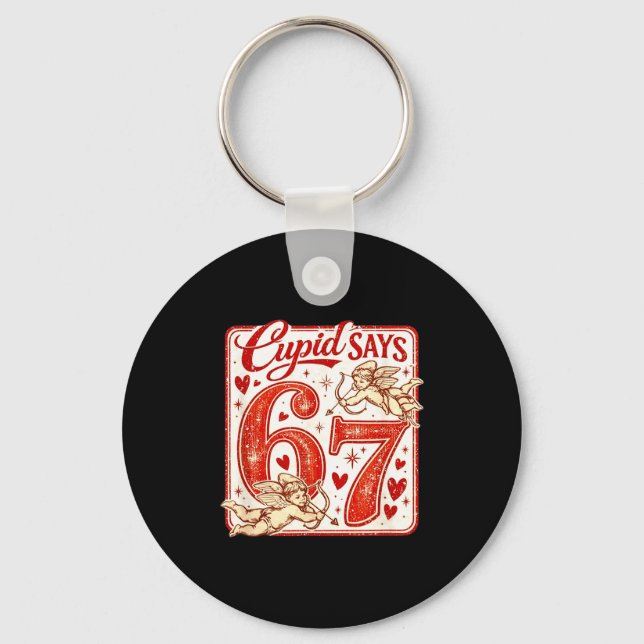 Chaveiro Funny 67 Cud Says 67 Valentine Couple Matching Six (Frente)