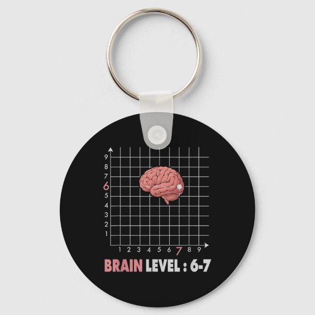 Chaveiro Funny 67 Meme Math Six Seven Teacher Brainrot Joke (Frente)