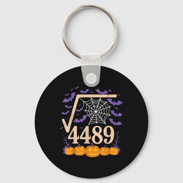 Chaveiro Funny 67 Meme Math Teacher 6 7 Square Root 4489  (Frente)