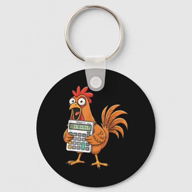 Chaveiro Funny 67 Meme Pemdas Math Teacher Six Seven Chicke (Frente)