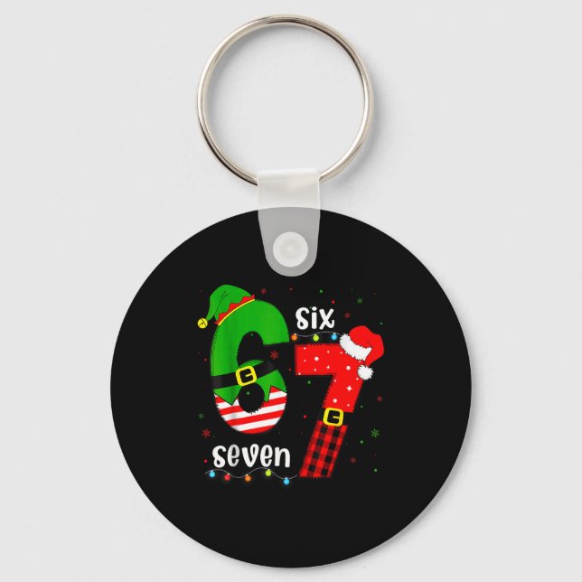 Chaveiro Funny 67 Six Seven Christmas Boys Girls Kids Teens (Frente)