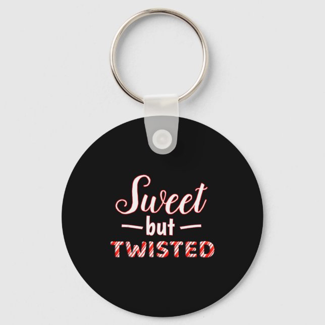 Chaveiro Funny And Cute Sweet But Twisted  (Frente)