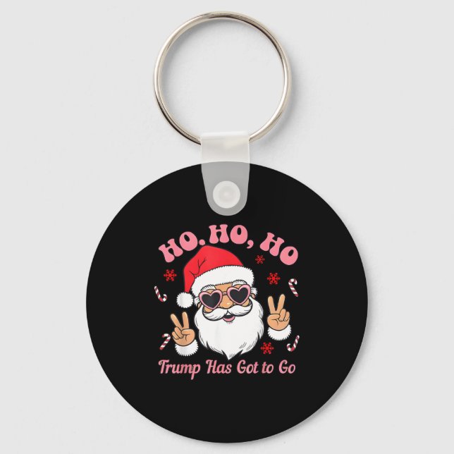 Chaveiro Funny Anti-trump Santa Christmas Litical Holiday T (Frente)