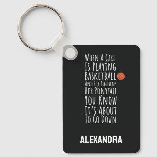 Chaveiro Funny Basketball For Her Teen Girls Women Player