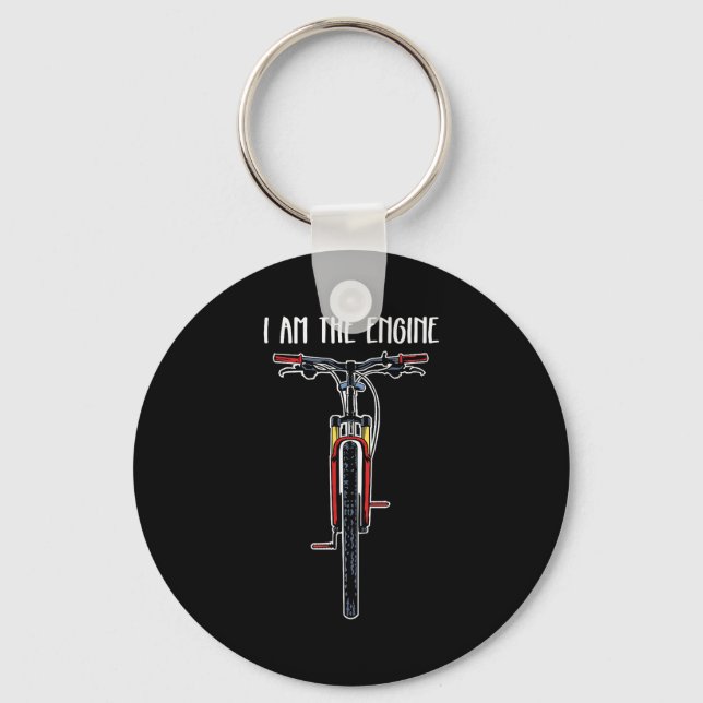 Chaveiro Funny Bicycle I Am The Engine  (Frente)