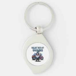 Chaveiro Funny Biker Gnome Keychain | Cool Gift for Bikers