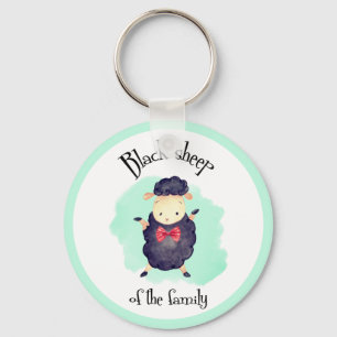 Chaveiro Funny Black Sheep of the Family Green Keychain