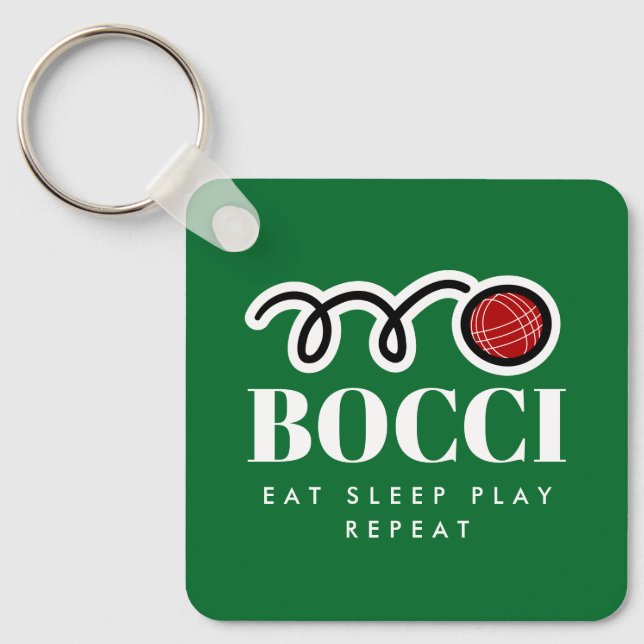 Chaveiro Funny bocci ball keychain gift for bocce player (Frente)