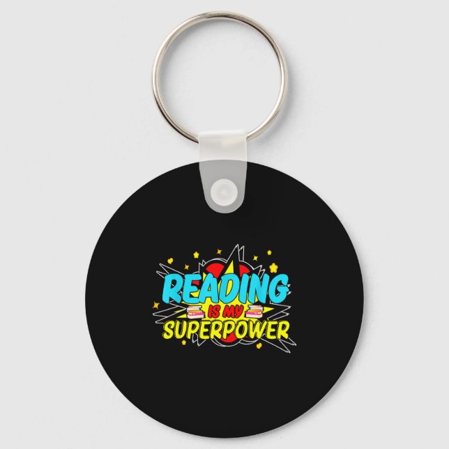 Chaveiro Funny Bookish Nerd Book Addict Design Women's Blac (Frente)
