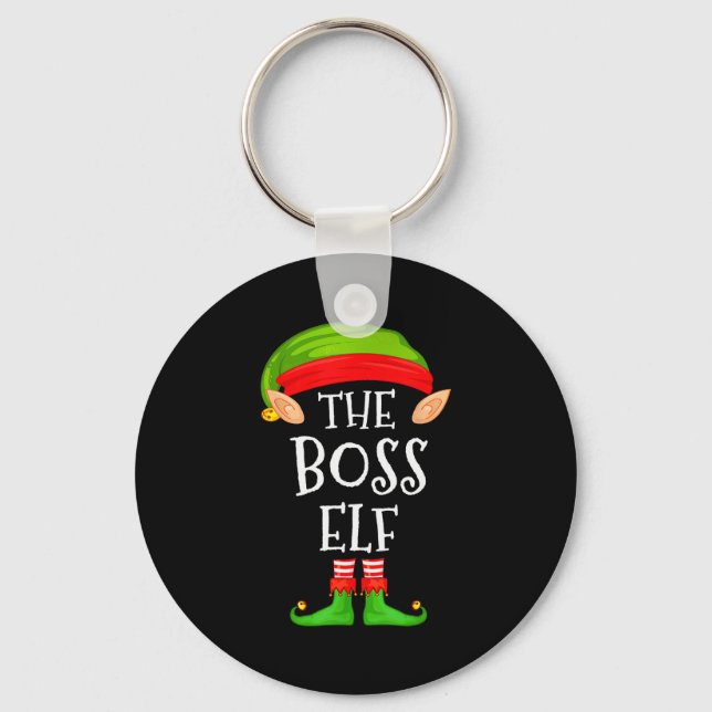 Chaveiro Funny Boss Elf Family Christmas Boss Elf Sweater M (Frente)