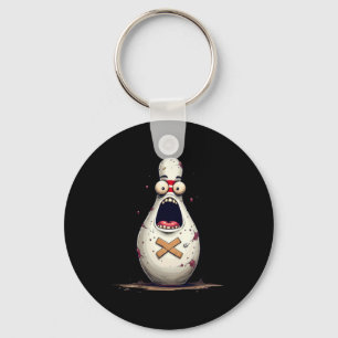 Chaveiro Funny Bowlers Assustados Boliches Gráfico Para Hom