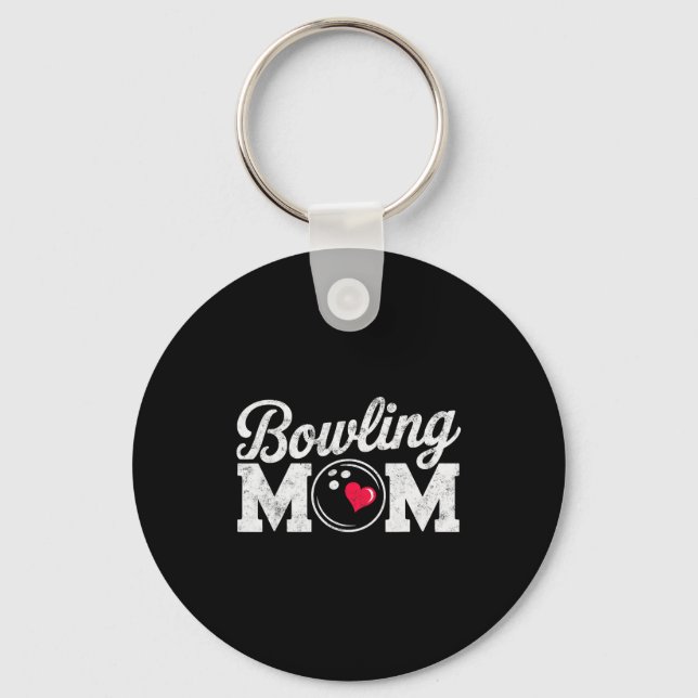 Chaveiro Funny Bowling Player Mom Bowl Mother Bowler #bowli (Frente)