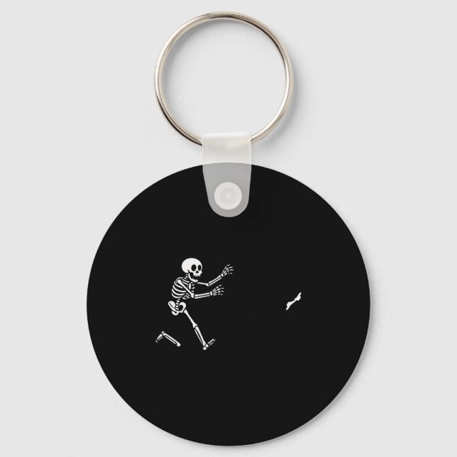 Chaveiro Funny Boxer Running Skeleton Halloween  (Frente)