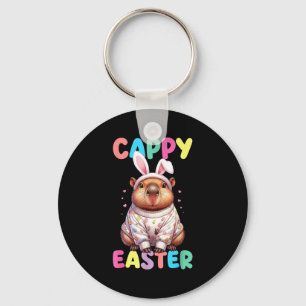 Chaveiro Funny cappy Páscoa capivara meme feliz dia de Pásc