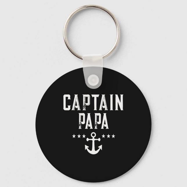 Chaveiro Funny Captain Papa Anchor Design  (Frente)