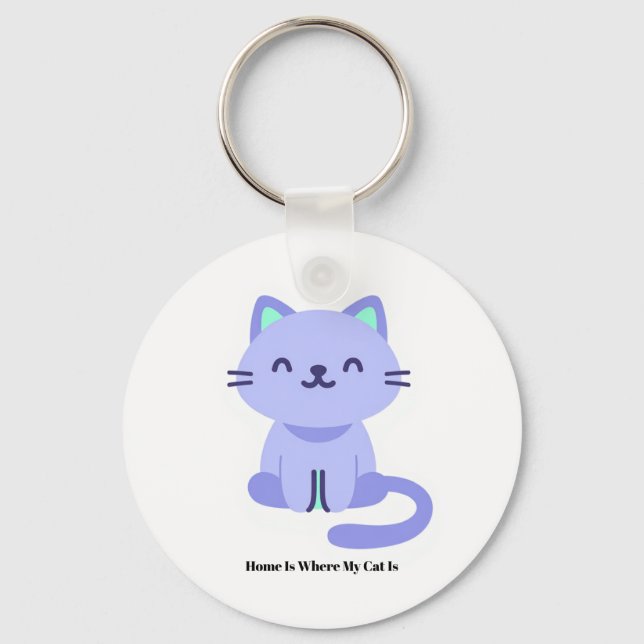Chaveiro Funny Cat Lover Keychain – Cute Gift (Frente)