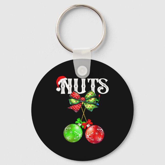 Chaveiro Funny Chest Nuts Chestnuts Matching Family Christm (Frente)