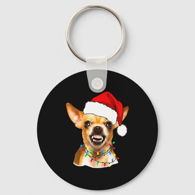 Chaveiro Funny Chihuahua Christmas Shirt For Dog Lovers Wom (Frente)