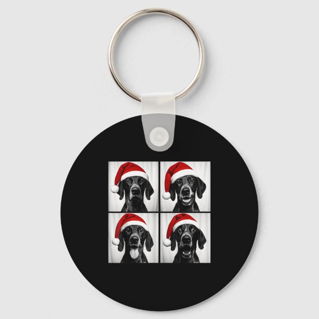 Chaveiro Funny Christmas German Shorthaired Inter Santa Pho (Frente)