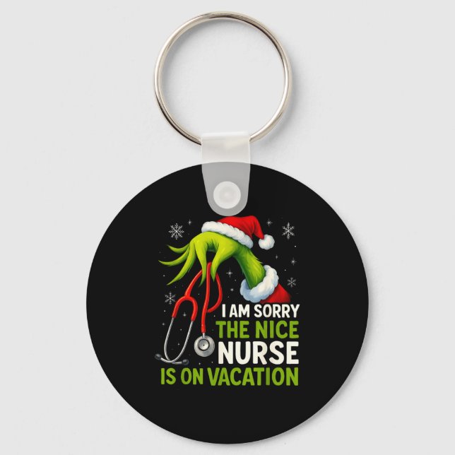 Chaveiro Funny Christmas I Am Sorry The Niche Nurse Medical (Frente)