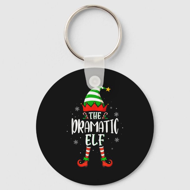 Chaveiro Funny Christmas The Dramatic Elf Family Matching X (Frente)