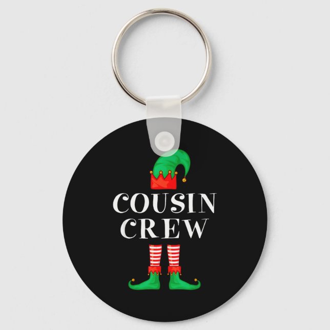 Chaveiro Funny Cousin Crew Elf Christmas Elf Cousin Sweater (Frente)