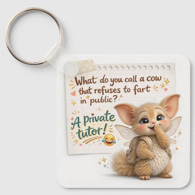 Chaveiro Funny Cow Dad Joke (Frente)