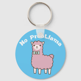 Chaveiro Funny Custom Text & Color No Problema Llama