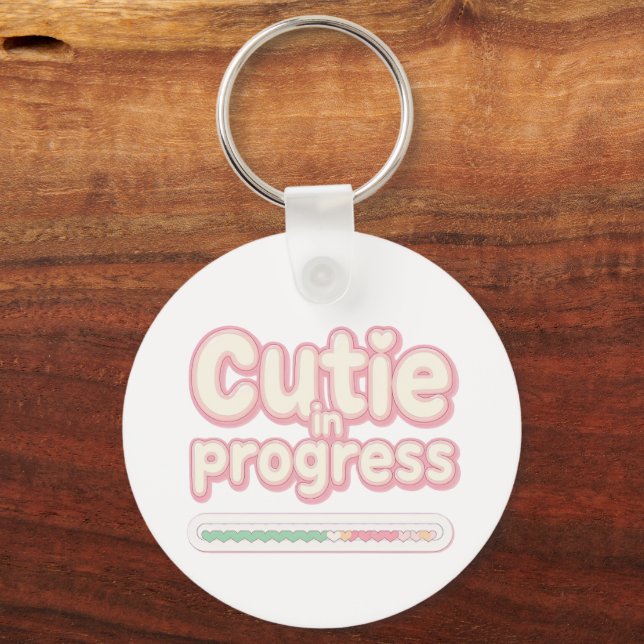 Chaveiro Funny "Cutie in Progress" Loading Bar (Frente)