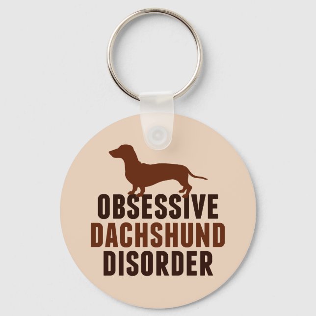 Chaveiro Funny Dachshund Lover (Frente)