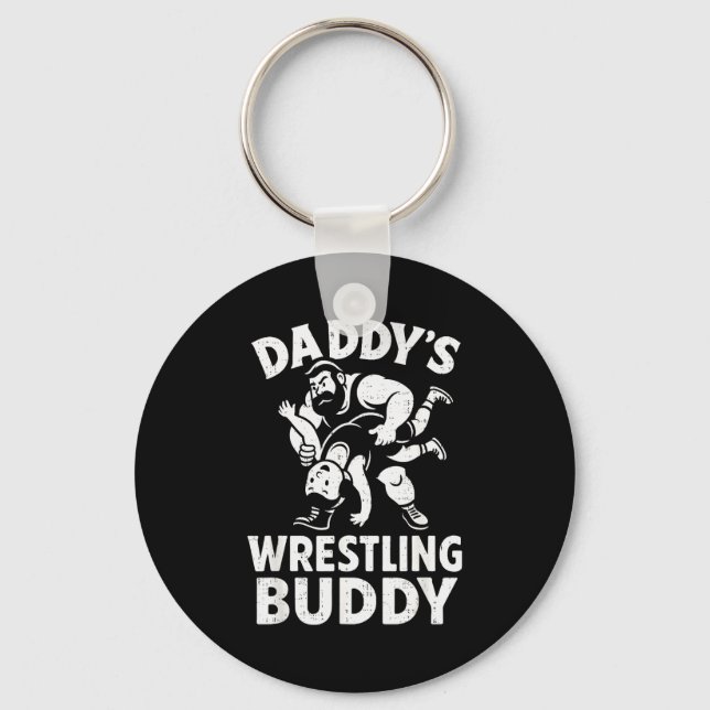 Chaveiro Funny Dad And Son Daughter Kids Wrestling Wrestler (Frente)