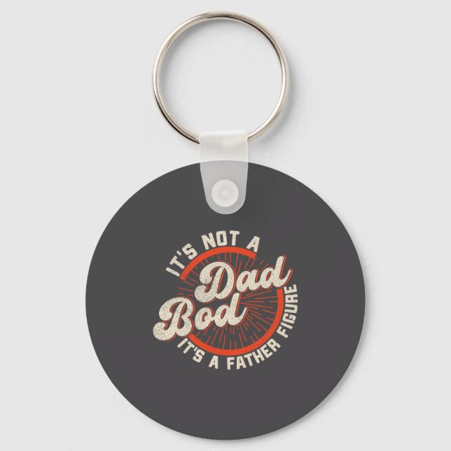 Chaveiro Funny Dad Bod Father Figure Quote Gift  (Frente)